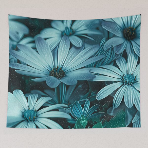 Item preview, Painted Blue Daisies Bloom designed and sold by HappyLifeCreate.