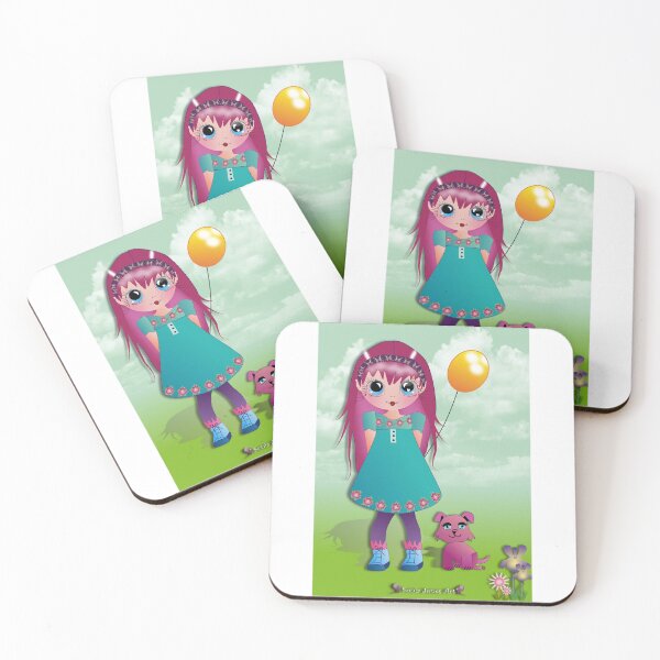 Item preview, Big eye cute girl  designed and sold by Sonia Jones Art.