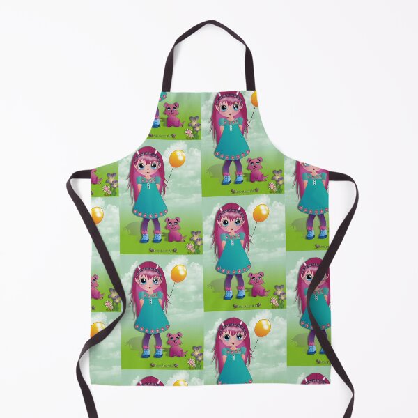 Item preview, Big eye cute girl designed and sold by Sonia Jones Art.