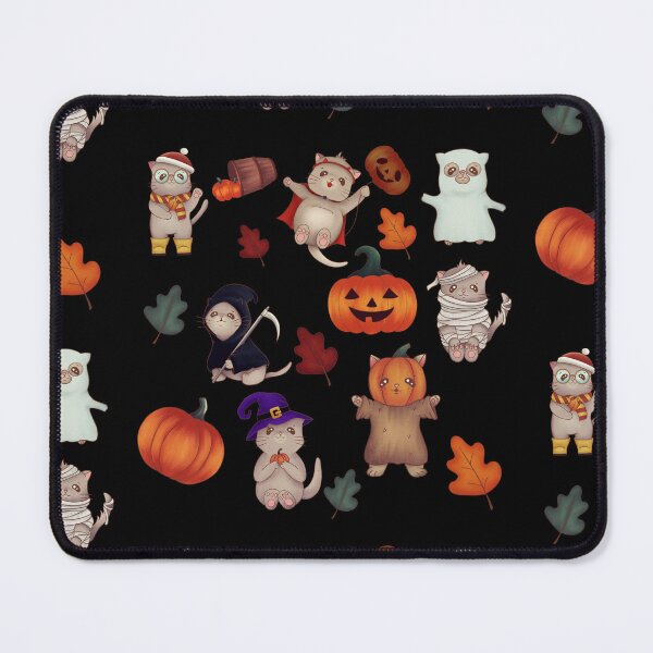 Item preview, Cute Halloween Kitty Cat Pattern designed and sold by AwakenedSoul.