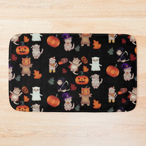 Item preview, Cute Halloween Kitty Cat Pattern designed and sold by AwakenedSoul.