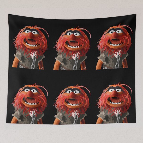 Item preview, Animal muppet portrait painting (version 2/2 - no background) designed and sold by Jessiwins19.
