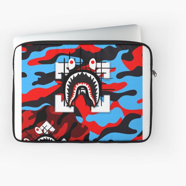 A Bathing Ape Mini Abc Camo Shark Bag in Red