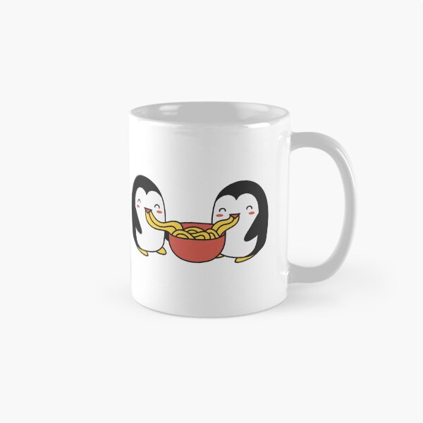Item preview, Penguins eating noodles designed and sold by Pixelish.