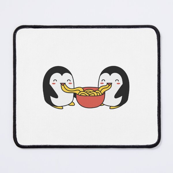 Item preview, Penguins eating noodles designed and sold by Pixelish.