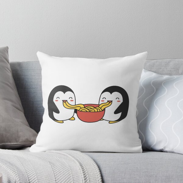 Item preview, Penguins eating noodles designed and sold by Pixelish.