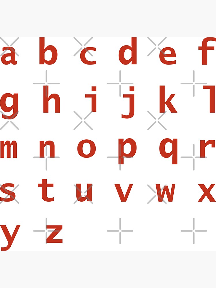 Magnet for Sale mit Rote Buchstaben-Alphabet-Aufkleber-Pack von  ellenhenry