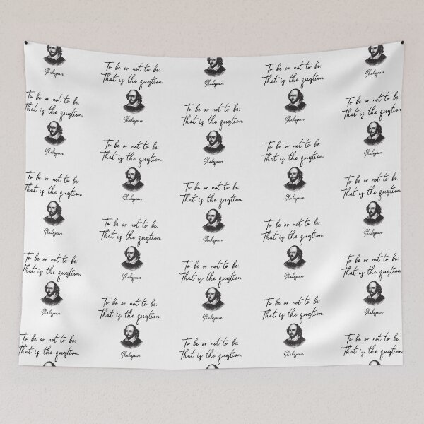 Item preview, To Be Or Not To Be the most famous Shakespeare in Hamlet quote  v1 designed and sold by lucyshome.