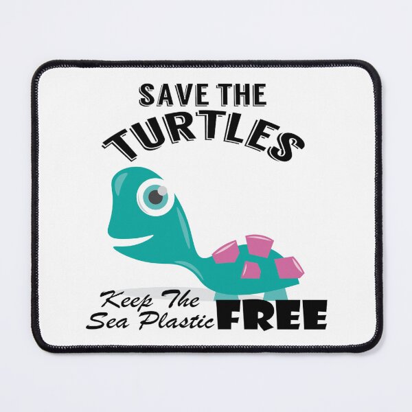 Item preview,  Save the turtles keep the sea plastic free shirts, Save the turtles keep the sea plastic free masks, Save the turtles keep the sea plastic free stickers  designed and sold by Poussyarts.