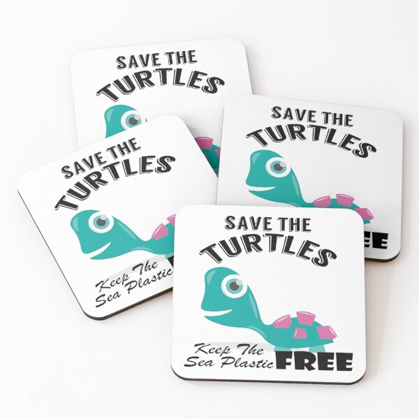 Item preview,  Save the turtles keep the sea plastic free shirts, Save the turtles keep the sea plastic free masks, Save the turtles keep the sea plastic free stickers  designed and sold by Poussyarts.