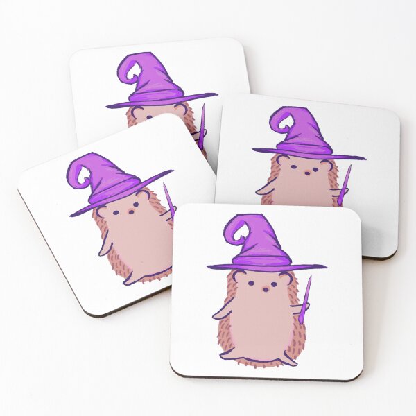 Item preview, Cute Hedgehog Wizard designed and sold by mviedraws.