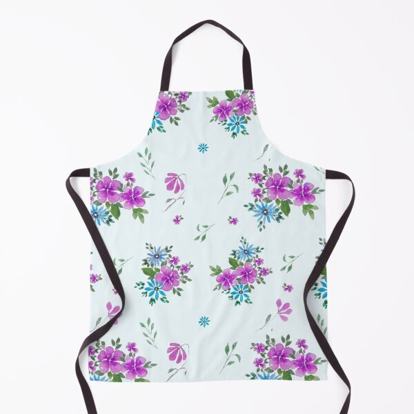 Item preview, Purple watercolor flowers designed and sold by DuhaPatterns.