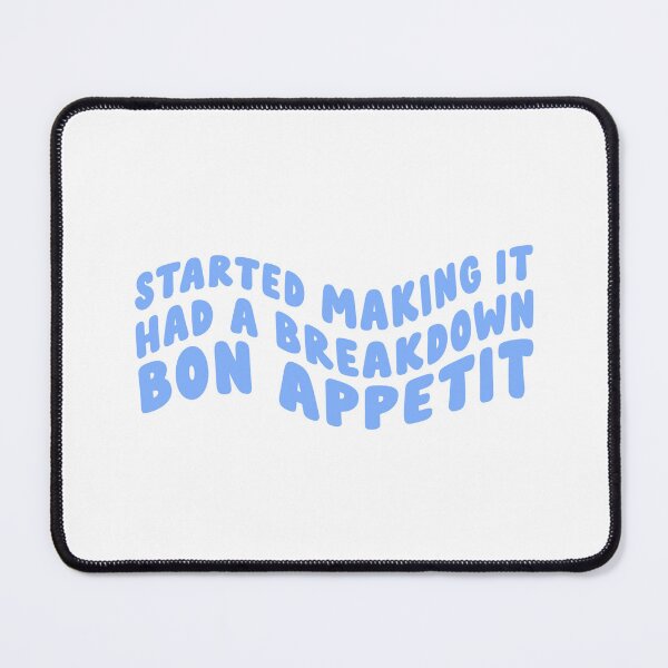 Item preview, James Acaster, Started Making It, Had a Breakdown, Bon Appetit designed and sold by Birch Studios.