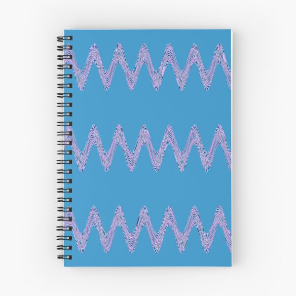 Item preview, Abstract Wavy Lines Pattern Boho Vibes on a Cool Sky Blue Background designed and sold by Beachy.