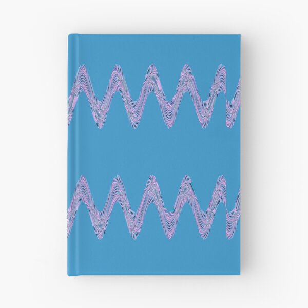 Item preview, Abstract Wavy Lines Pattern Boho Vibes on a Cool Sky Blue Background designed and sold by Beachy.