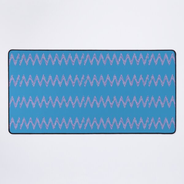 Item preview, Abstract Wavy Lines Pattern Boho Vibes on a Cool Sky Blue Background designed and sold by Beachy.