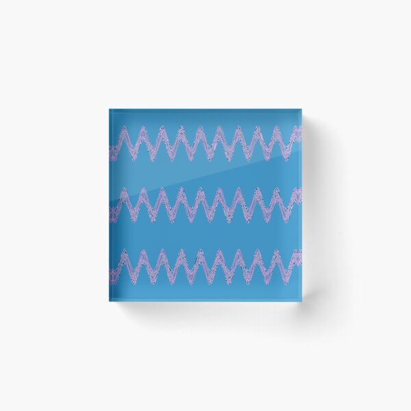 Item preview, Abstract Wavy Lines Pattern Boho Vibes on a Cool Sky Blue Background designed and sold by Beachy.
