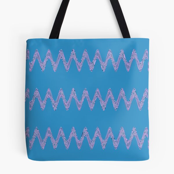 Item preview, Abstract Wavy Lines Pattern Boho Vibes on a Cool Sky Blue Background designed and sold by Beachy.