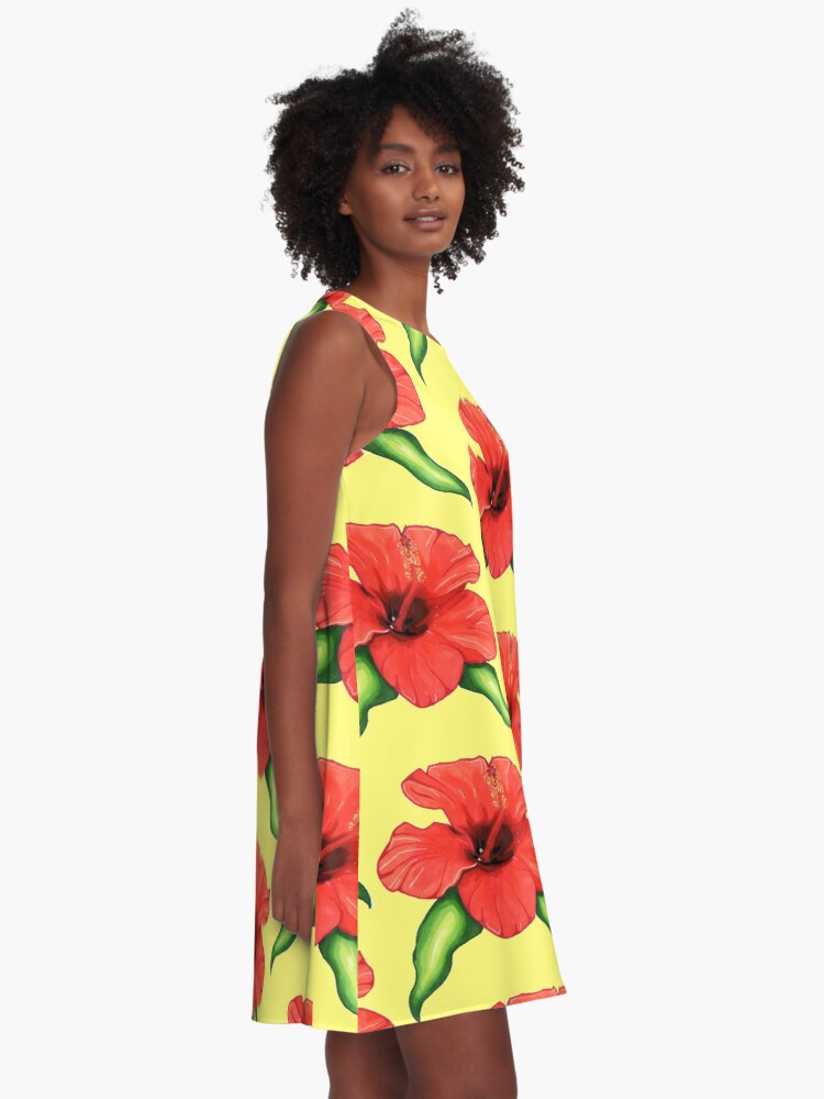 Calvin klein hibiscus outlet dress