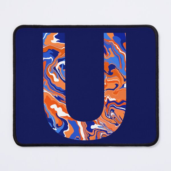 Item preview, Orange and blue marble U designed and sold by Allie Rockhill.