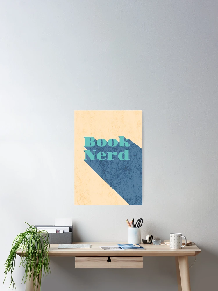 Imagen 2 de 3, Póster con la obra Libro nerd, diseñada y vendida por RojasDesign.