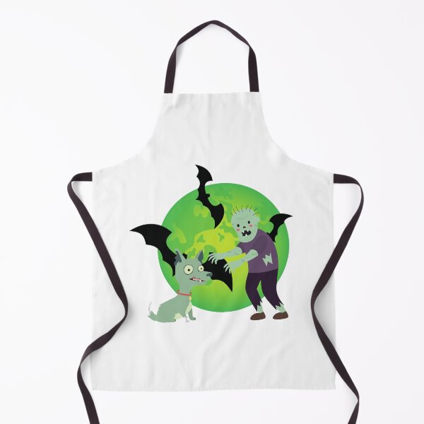 Item preview, Green full moon Zombie Dog Halloween. Scary dog. Creepy Dog. Monster Dog. designed and sold by Doggymadness.