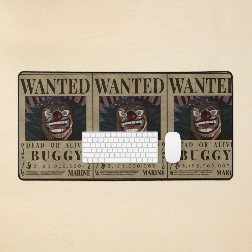 Buggy Wanted The Clown One Piece Buggy Bounty Poster