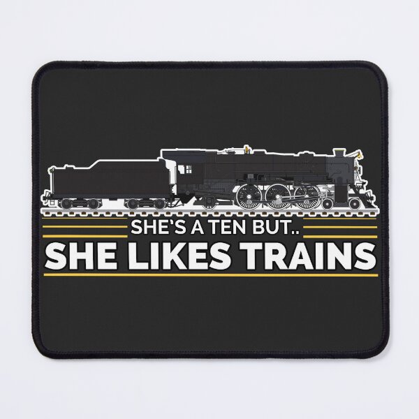 Item preview, She's A Ten But She Likes Trains designed and sold by Loco-Station.