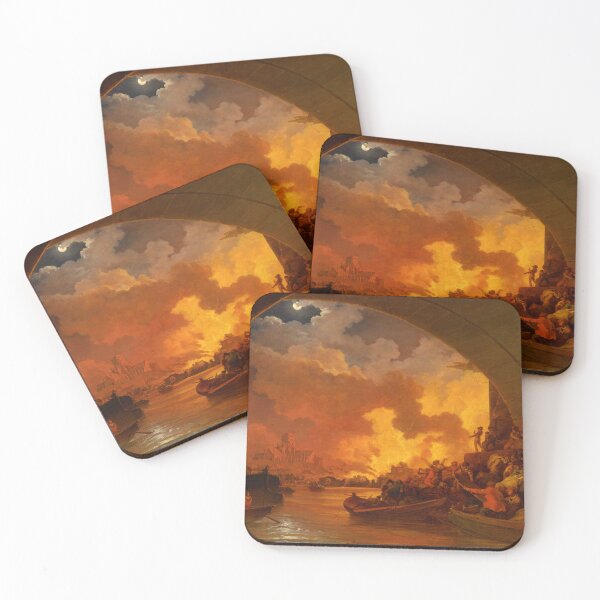 Item preview, The Great Fire of London by Philip James de Loutherbourg (1797) designed and sold by allhistory.