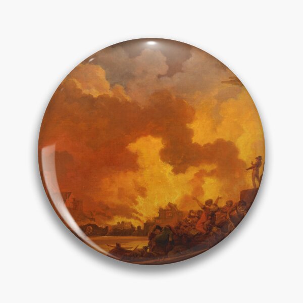 Item preview, The Great Fire of London by Philip James de Loutherbourg (1797) designed and sold by allhistory.
