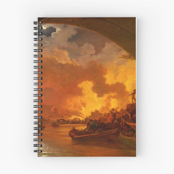 Item preview, The Great Fire of London by Philip James de Loutherbourg (1797) designed and sold by allhistory.