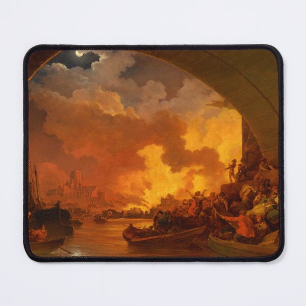 Item preview, The Great Fire of London by Philip James de Loutherbourg (1797) designed and sold by allhistory.