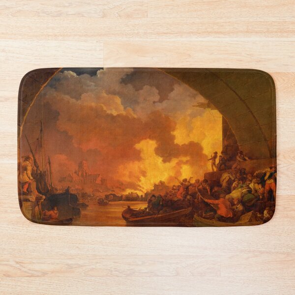 Item preview, The Great Fire of London by Philip James de Loutherbourg (1797) designed and sold by allhistory.
