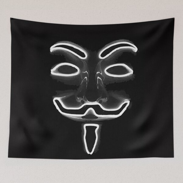 Item preview, All Black Guy Fawkes designed and sold by Anonymousbtb.