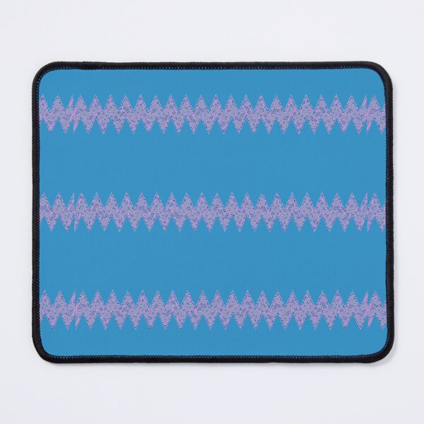 Item preview, Abstract Zigzag Lines Pattern Boho Vibes on a Cool Sky Blue Background designed and sold by Beachy.