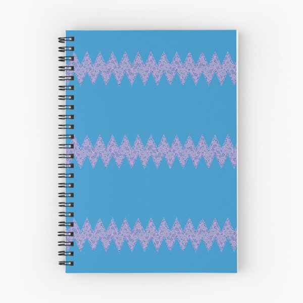 Item preview, Abstract Zigzag Lines Pattern Boho Vibes on a Cool Sky Blue Background designed and sold by Beachy.
