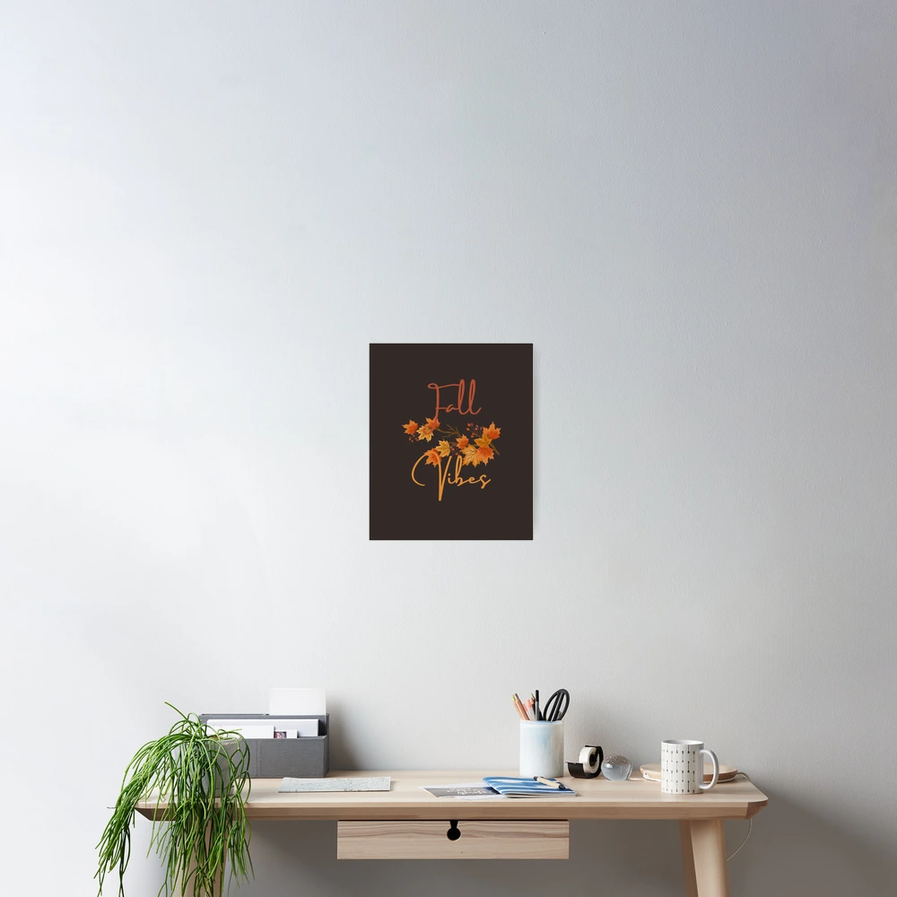 Top Fall Vibes Framed Horizontal Poster