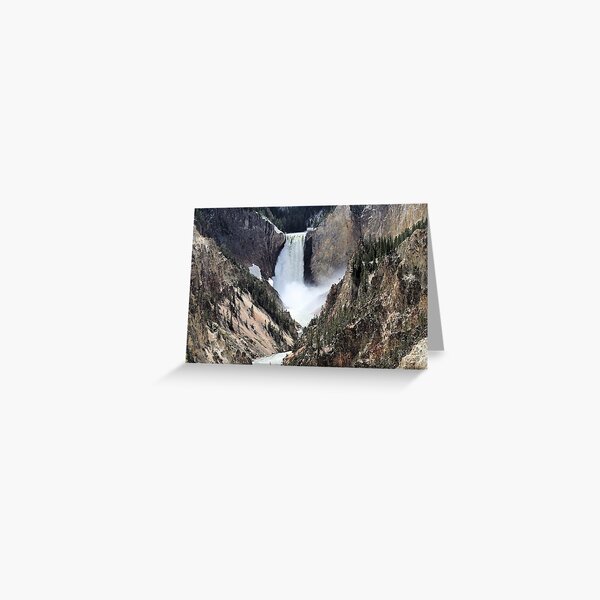 Grand Canyon of Yellowstone Lower Falls Greeting Card