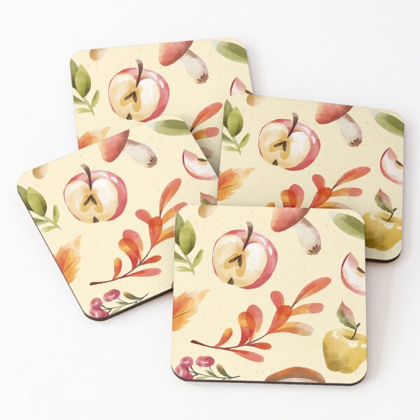 Item preview, Embrace Fall with Playful Mushroom, Leaves, and Fruits Digital Design designed and sold by DearCutesyCo.