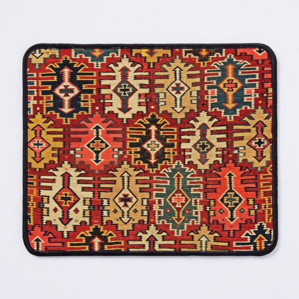 Item preview, Antique Turkish Kilim Tribal Rug Print designed and sold by Vicky Brago-Mitchell®.