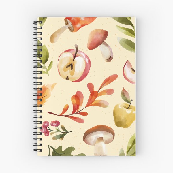 Item preview, Embrace Fall with Playful Mushroom, Leaves, and Fruits Digital Design designed and sold by DearCutesyCo.