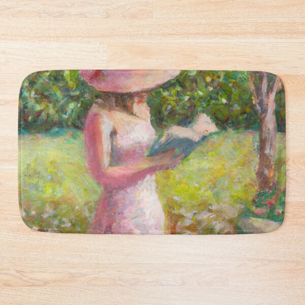 Item preview, Girl Reading in Garden of Books designed and sold by priddypaintings.