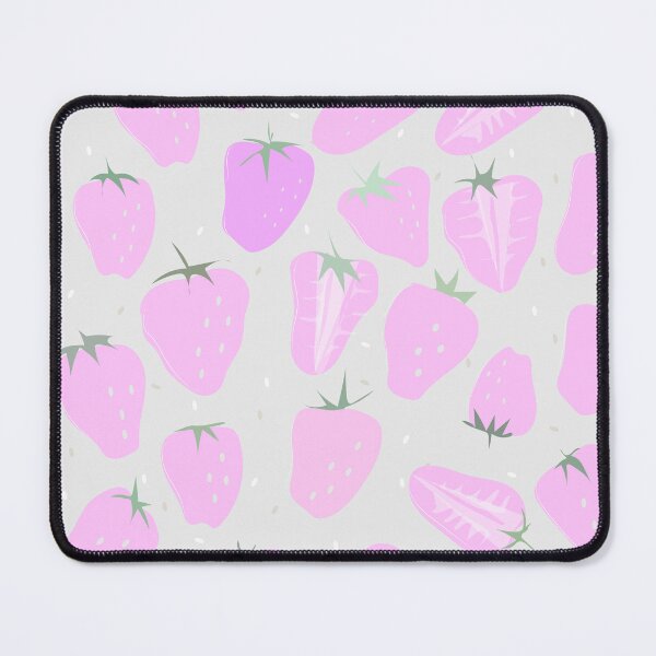 Item preview, Sweet and cute strawberries in pattern designed and sold by Emi Yañez.