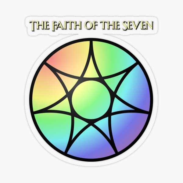 Item preview, The Faith of the Seven Coat of Arms Heraldry Sigil - A Song of Ice and Fire designed and sold by >> jonboydesigns.etsy.com.