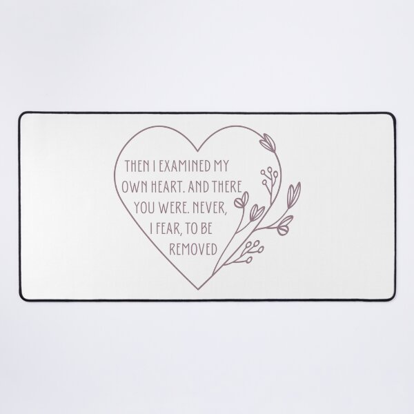 Item preview, Jane Austen Quote From Emma - Then I examined my own heart. And there you were. Never, I fear, to be removed. designed and sold by violet-hope.
