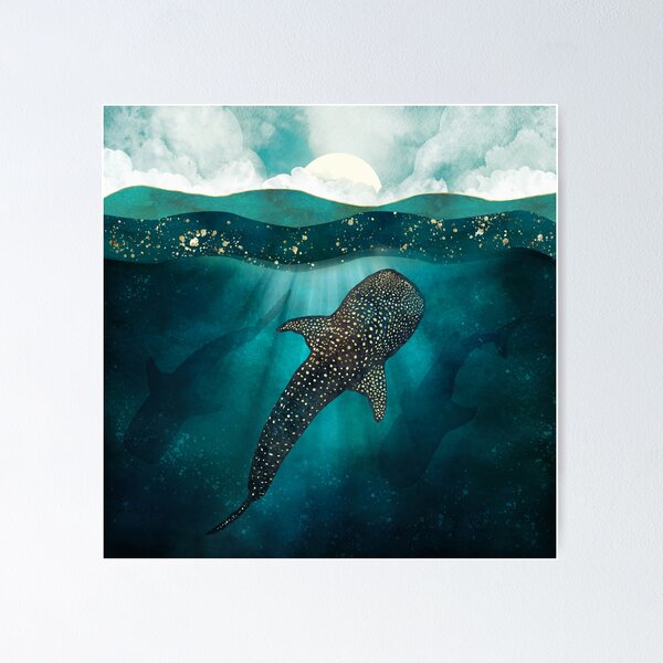 Item preview,   Metallic Whale Shark designed and sold by spacefrogdesign.