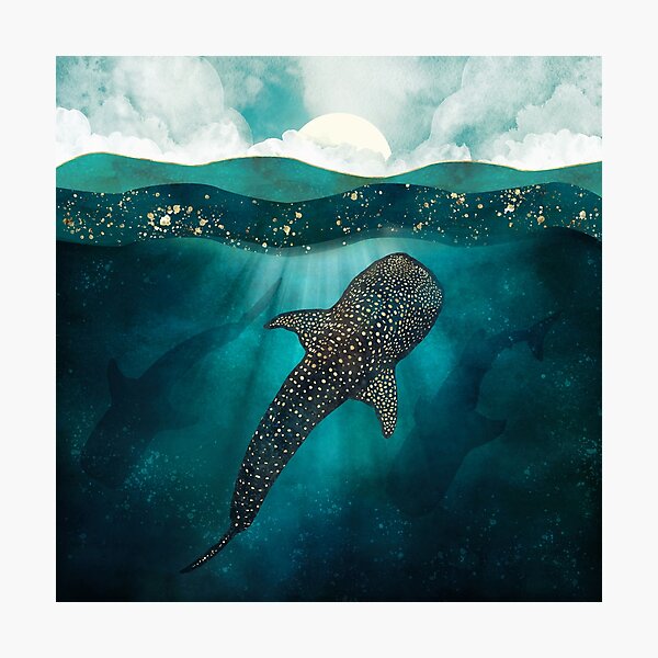 Item preview,   Metallic Whale Shark designed and sold by spacefrogdesign.