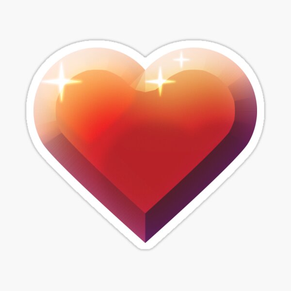 <3 Sticker