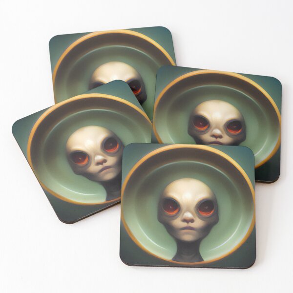 Item preview, Alien Head Painting designed and sold by fuseleven.