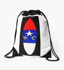 NC Surfboard Drawstring Bag